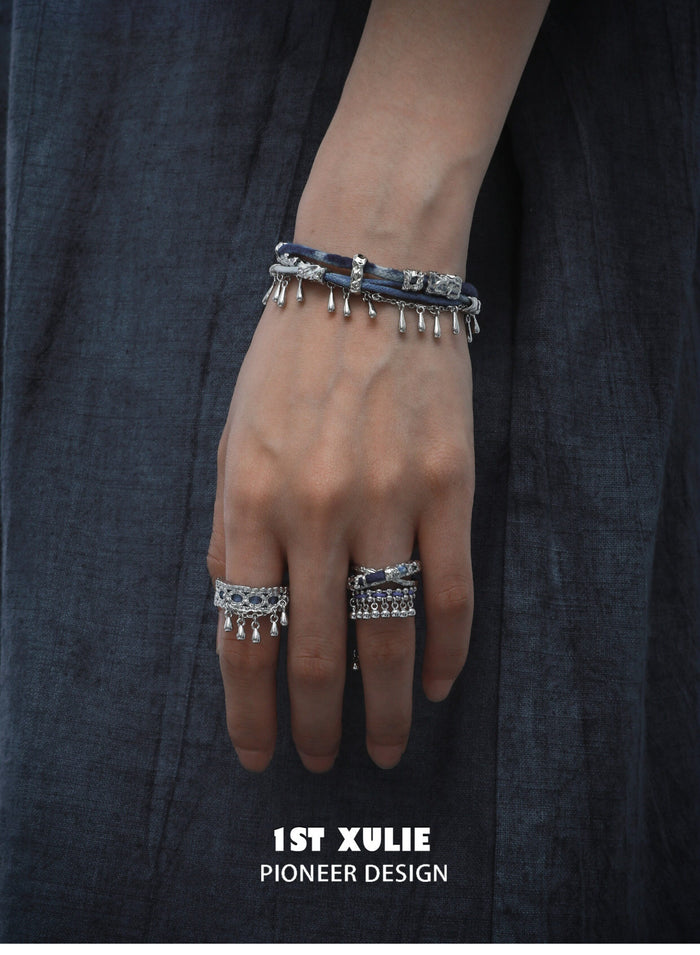 1STXULIE Superior Miao-style Niche Open Ring T5831