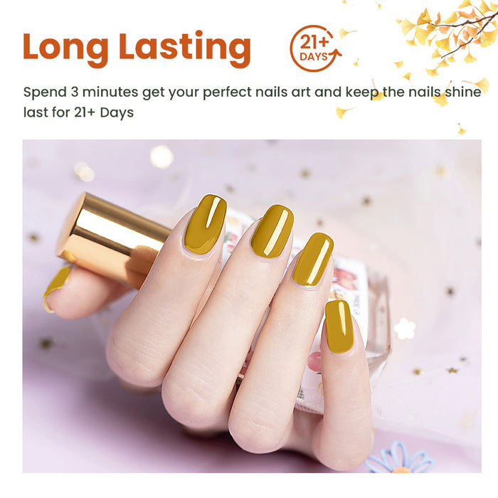 Autumn Sunshine Series Gel Nail Polish 6 Colors Set 7.5ml