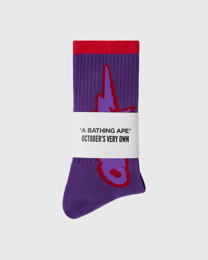 BAPE® OVO-Sta Athletic Sock - Purple