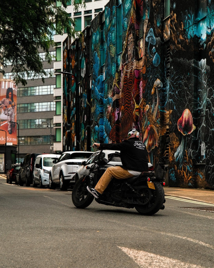 BSMC Shoreditch Logo Motorcycle Twill Jacket - Black
