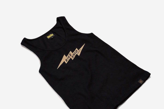 BSMC Women's Lightening Ribbed Vest - Black