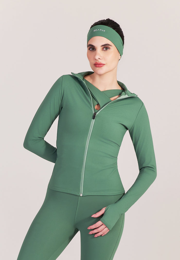 Casaco Slim Verde Sálvia