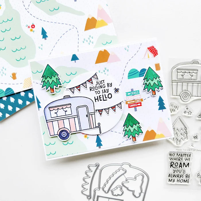 Catherine Pooler - 6x6 Patterned Paper - Trail Mix. Available at Embellish Away located in Bowmanville Ontario Canada. Example by brand ambassador.