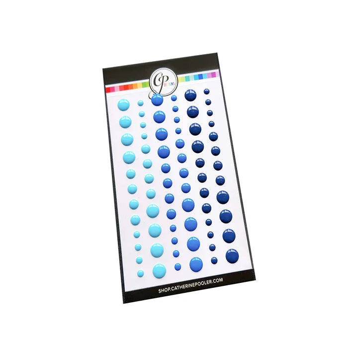 Catherine Pooler - Enamel Dots - Party Blues. Available at Embellish Away located in Bowmanville Ontario Canada.
