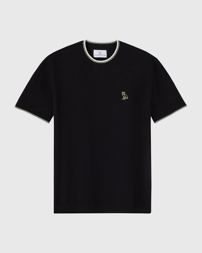 Classic Owl Sweater Tee - Black
