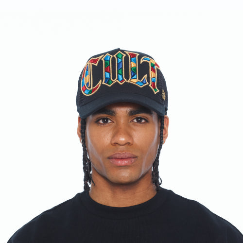 Cult of Individuality Black Stain Glass Trucker