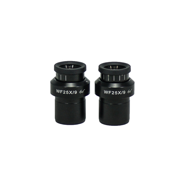 Eyepiece Field of View Dia. 9mm 25X Adjustable Eyepiece (Pair Dia. 30/FN9), SKU SZ05023721, three quarter front view