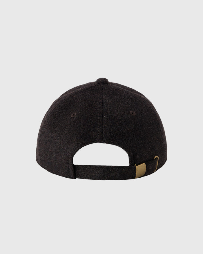 Wooly Fleece 6 Panel Cap - Black Coco