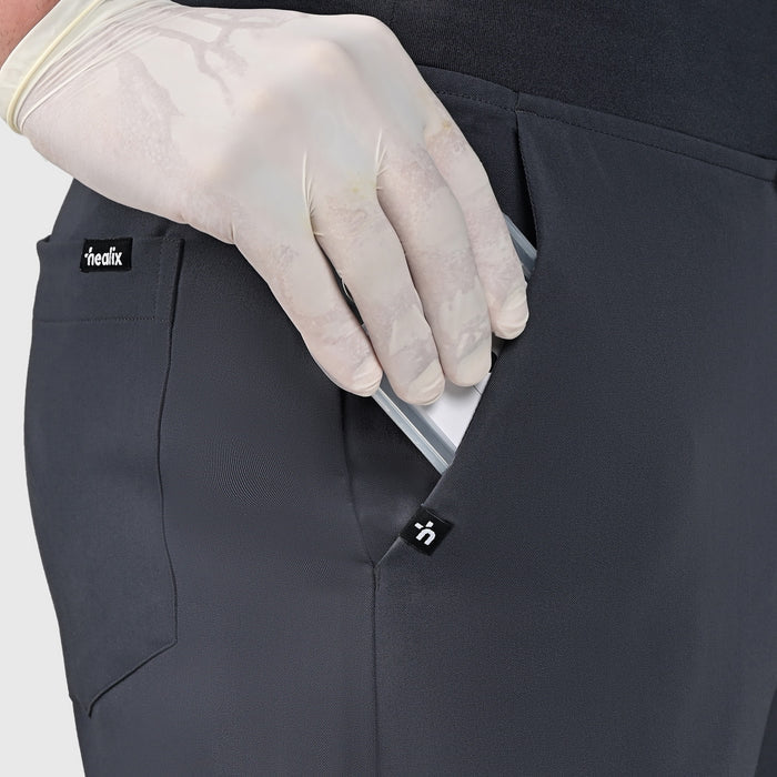 Grid Eight-Pocket Cargo Scrub Pant