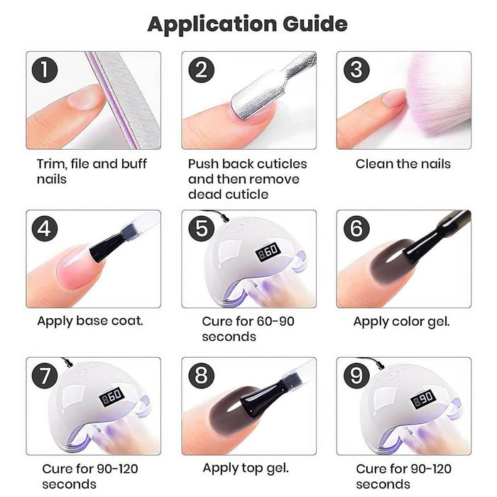 Rarjsm® Jelly black gel nail polish transparent gel polish colors