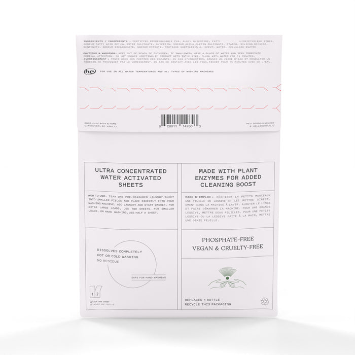 Good Juju-Good Juju Laundry Detergent Strips-Home-SummerRainBACK-The Detox Market |
