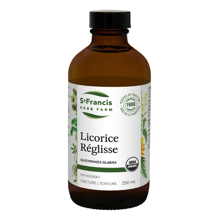 Bottle of St. Francis Herb Farm Licorice 250ml