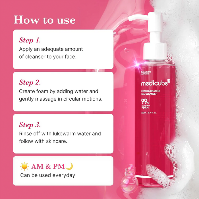 medicube PDRN Hydrating Gel Cleanser 200ml