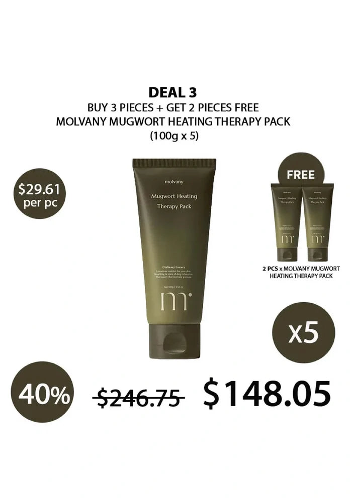 (BUY 3+2 FREE) MOLVANY MUGWORT HEATING THERAPY PACK