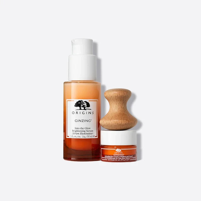 ORIGINS Rise & Radiate Ginzing Radiance-boosting Serum & Eye Cream Set