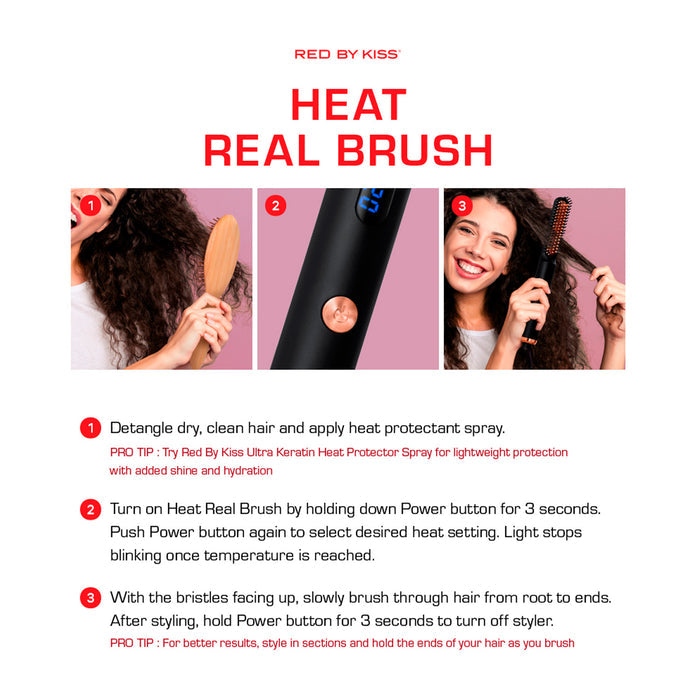 Red By Kiss Heat Real Brush Hot Brush