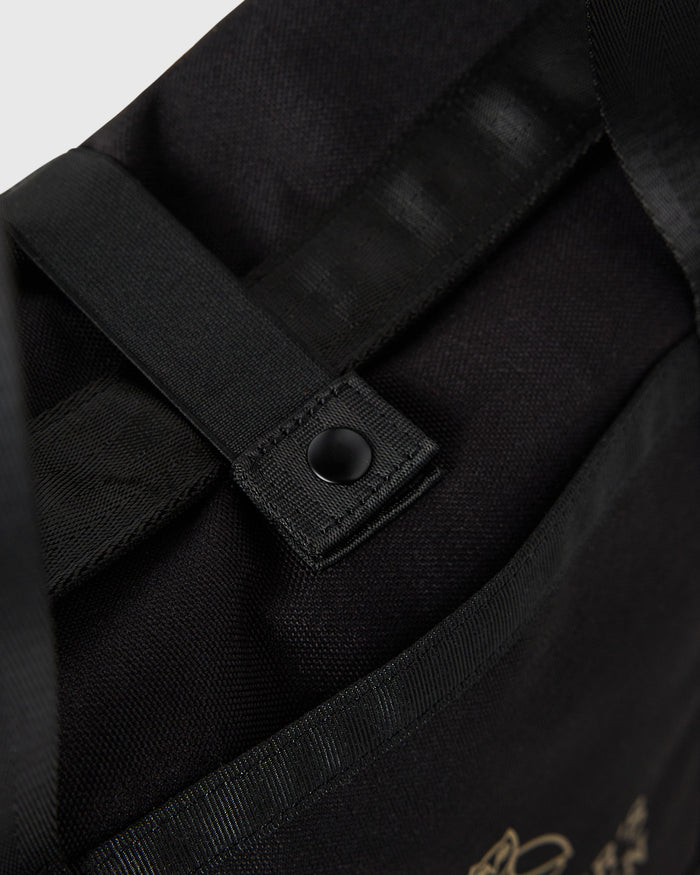 Roll Top Tote Bag - Black