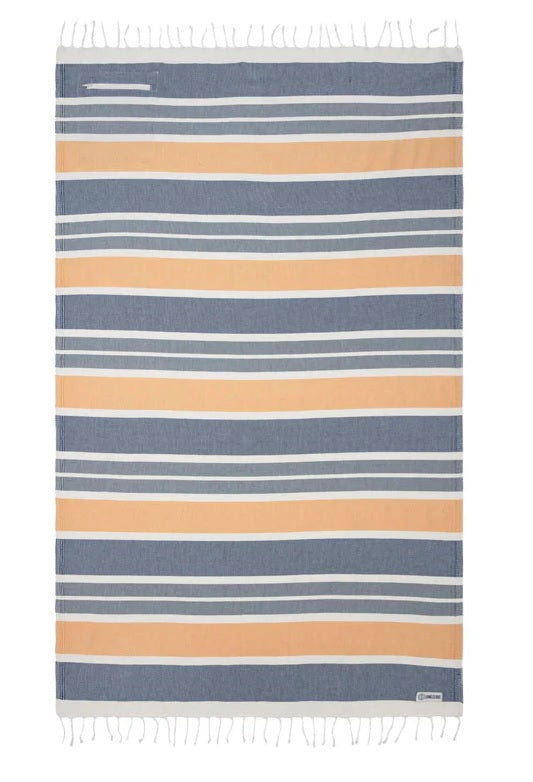 SAND CLOUD VENUS STRIPE WITH ZIP POCKET TOWEL