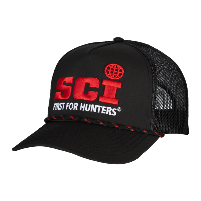 SCI Curved Brim Meshback Cap