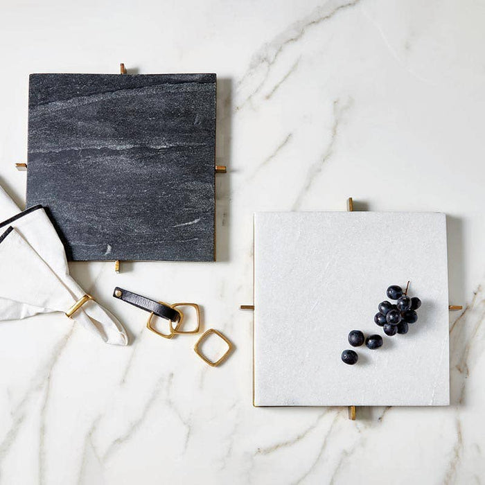 Square Brass Napkin Rings