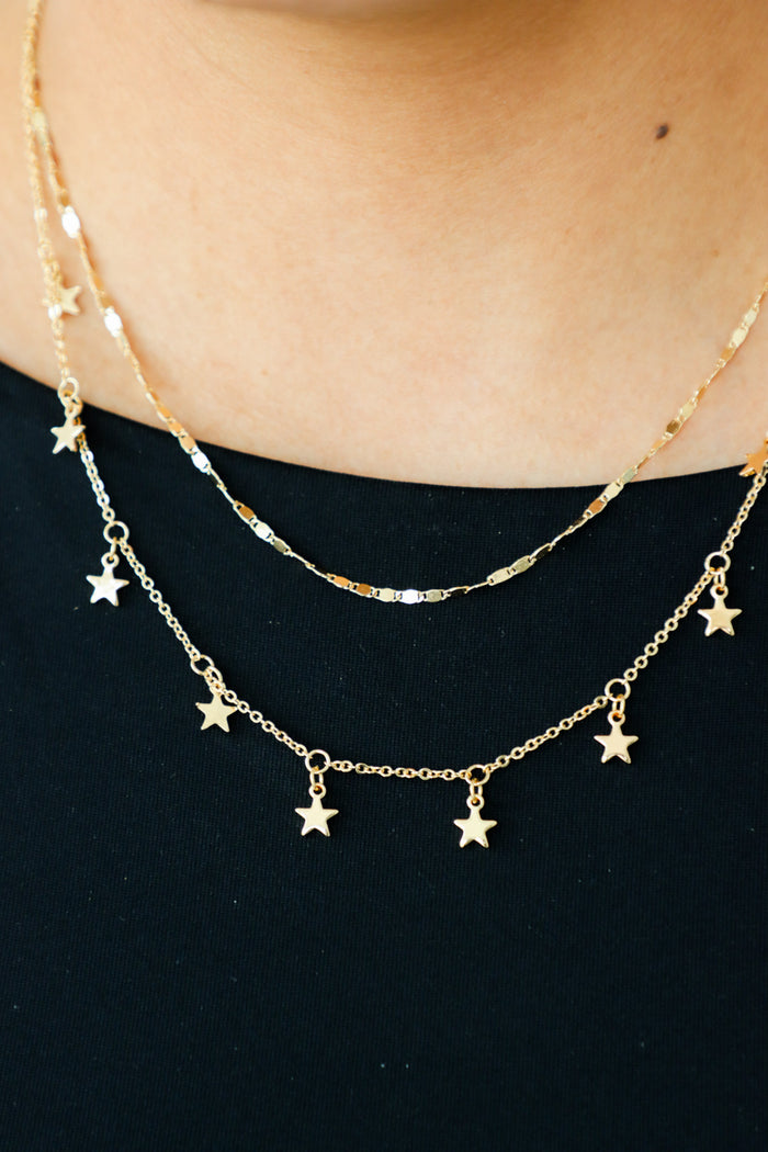gold star necklace