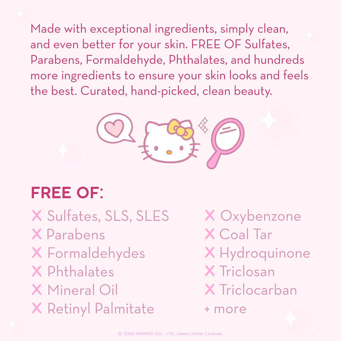 The Creme Shop Hello Kitty Pure Cure Strawberry Milk Toner 6.76oz/200g