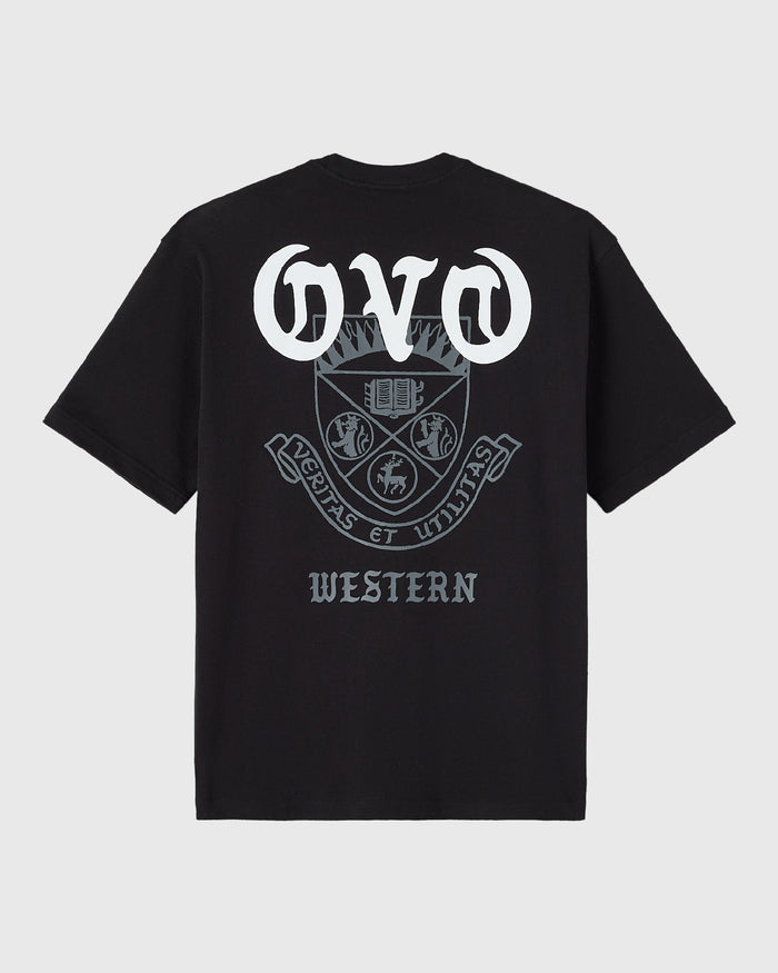 Western University Heavy Weight Tee - Black