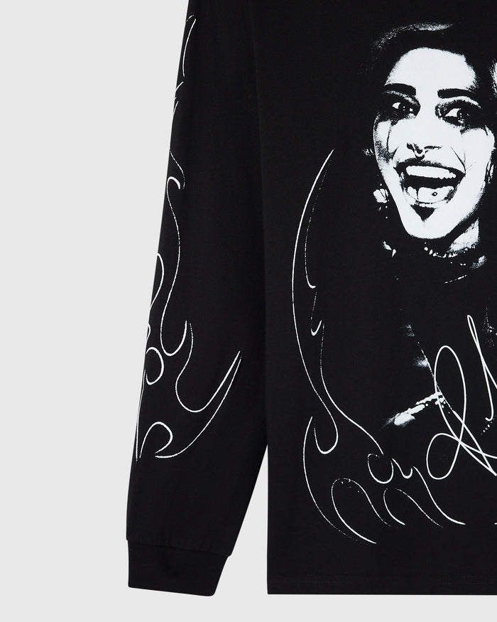 WWE Rhea Ripley Long-Sleeve Tee - Black