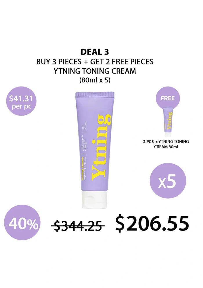 (BUY 3+2 FREE) YTNING TONING CREAM