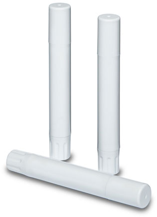 0.07 oz White Slimline Lip Balm Tube & Cap Set