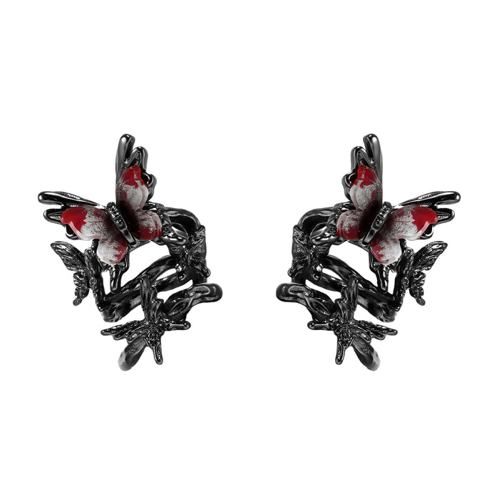 1STXULIE Butterfly & Lamp Collection Niche Gothic Ear Clips T4739