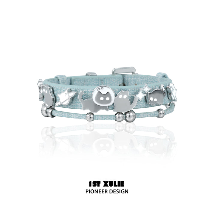 1STXULIE Cat In Night Collection Niche Gothic Bracelet T4698
