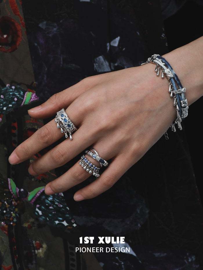 1STXULIE Superior Miao-style Braided Cord Bracelet T5817
