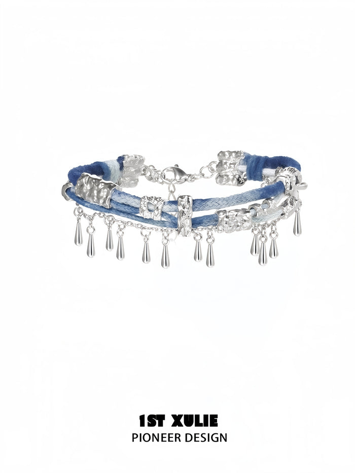 1STXULIE Superior Miao-style Braided Cord Bracelet T5817