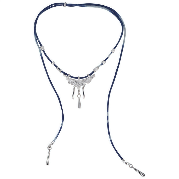 1STXULIE Superior Miao-style Braided Cord Necklace T5829