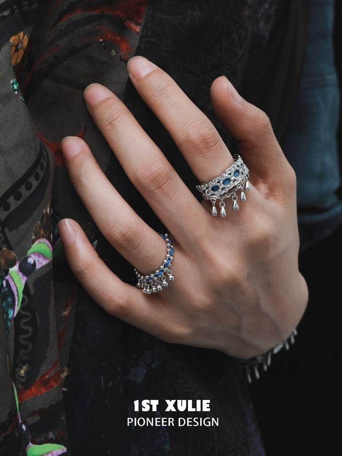 1STXULIE Superior Miao-style Niche Open Ring T5830
