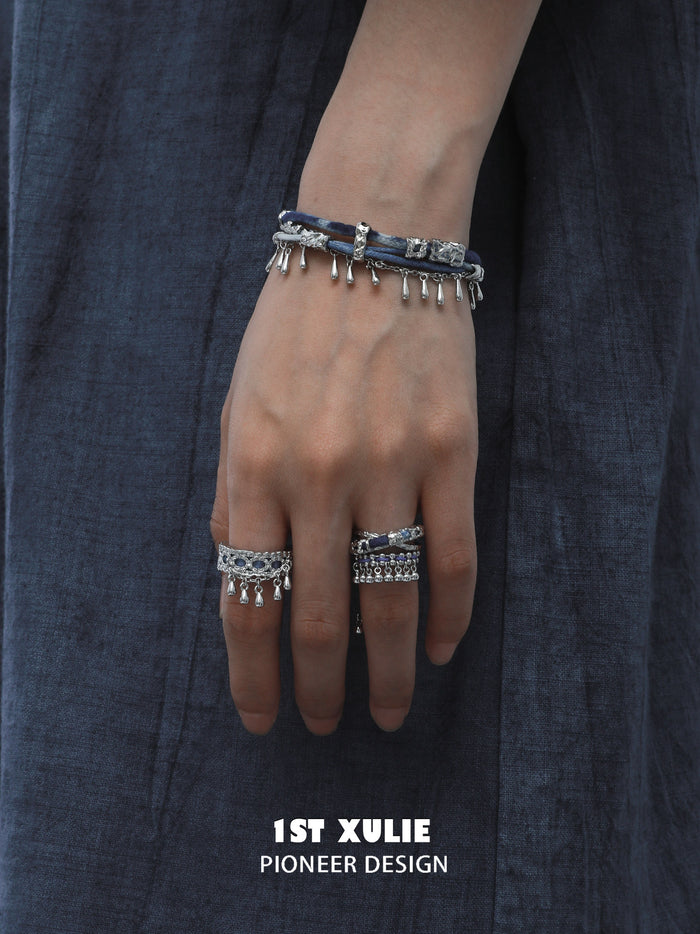 1STXULIE Superior Miao-style Niche Open Ring T5830