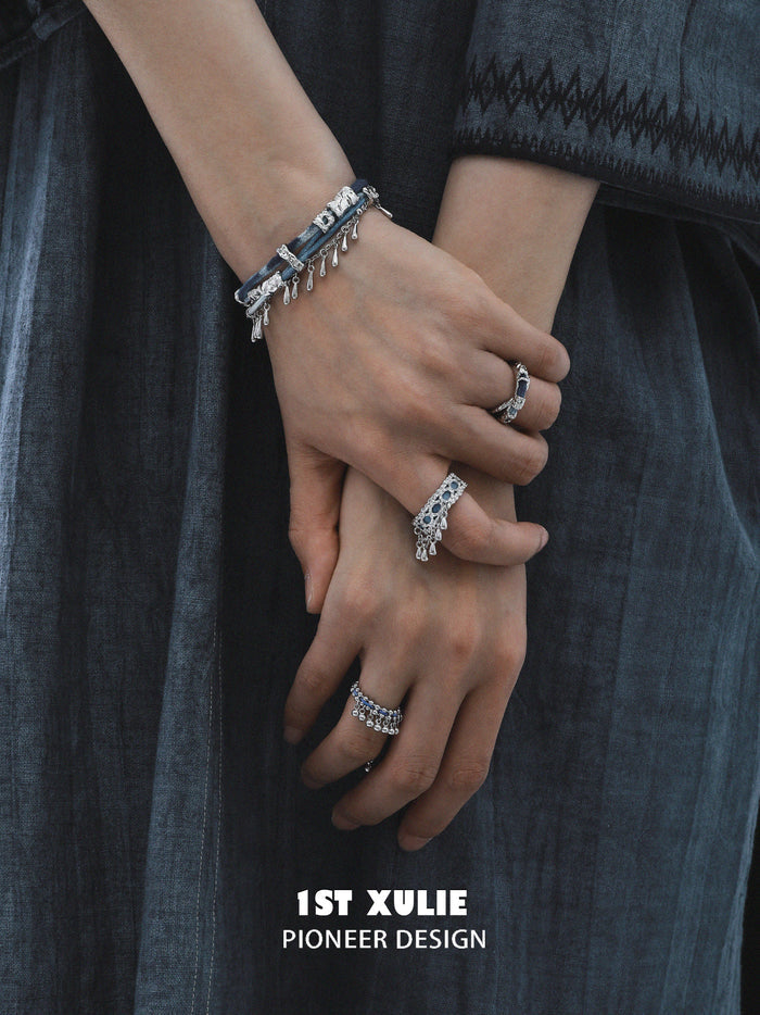 1STXULIE Superior Miao-style Niche Open Ring T5831