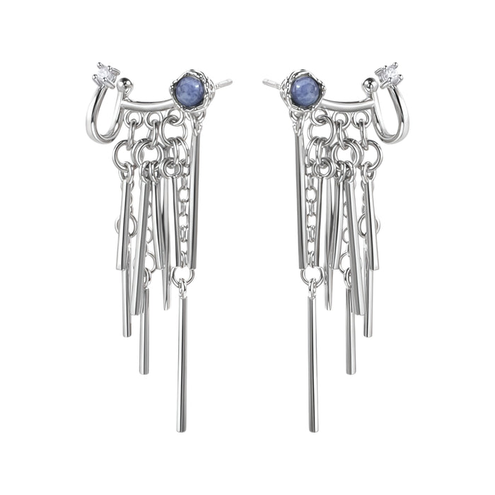 1STXULIE Superior Miao-style Niche Tassel Earrings T5824