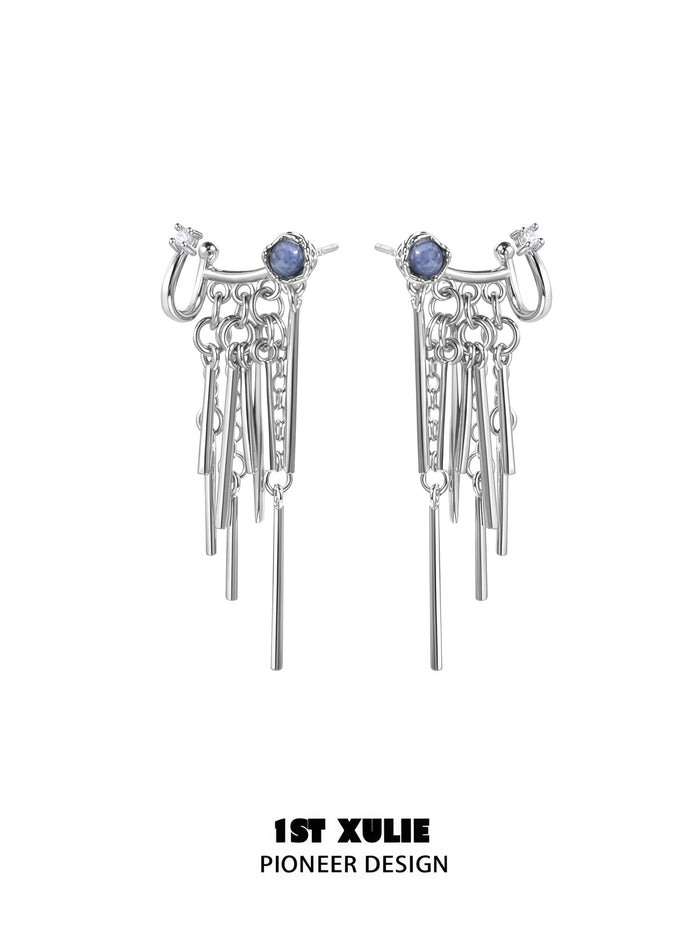 1STXULIE Superior Miao-style Niche Tassel Earrings T5824