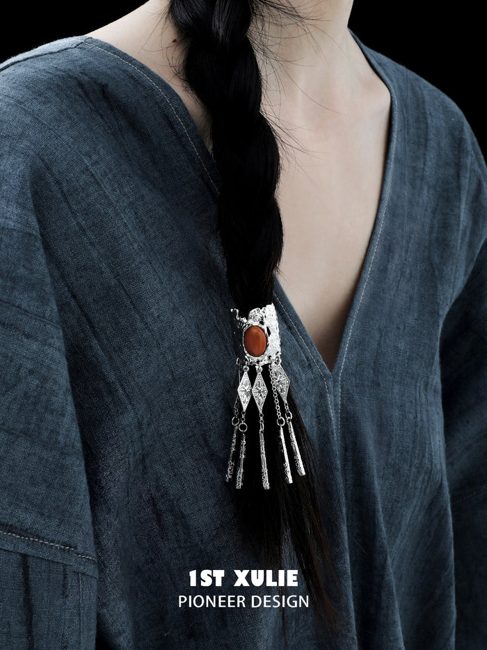 1STXULIE Superior Miao-style Retro Hair Clip T5816