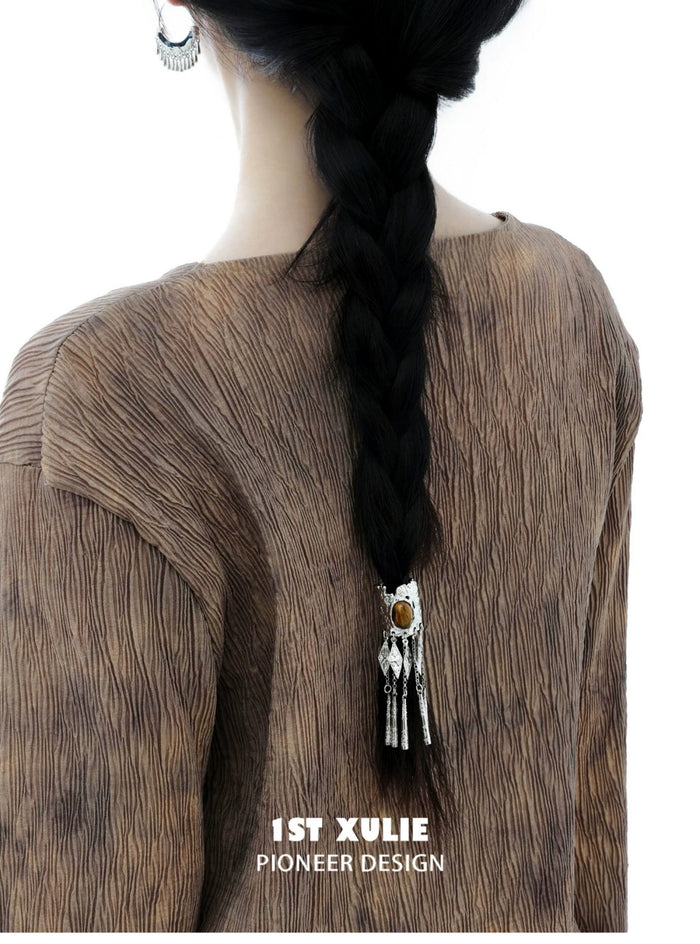 1STXULIE Superior Miao-style Retro Hair Clip T5816