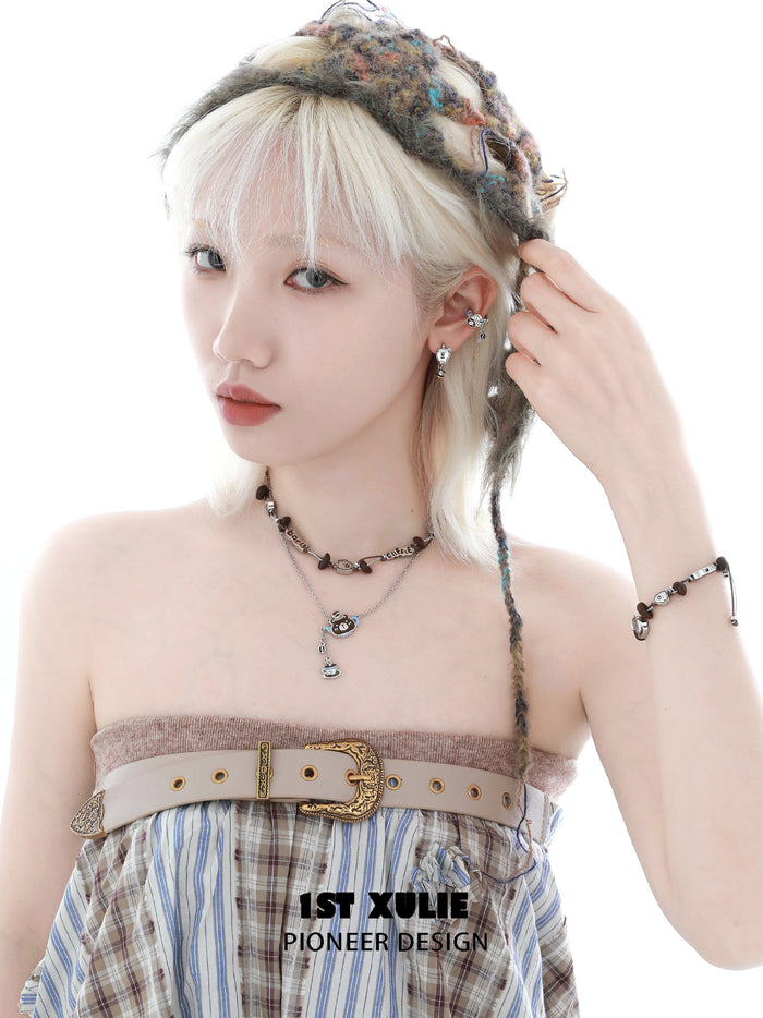 1STXULIE Superior Niche Capybara Earrings T5847