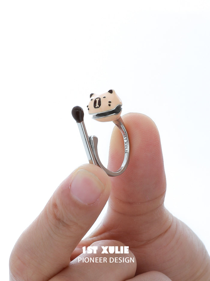 1STXULIE Superior Niche Capybara Ring T5840