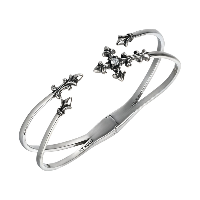 1STXULIE Superior Niche Iris Collection Retro Cross Bracelet T5892