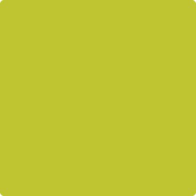 2027-30: Electric Lime  a paint color by Benjamin Moore avaiable at Clement's Paint in Austin, TX.
