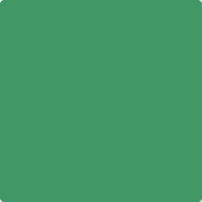 2036-30: Green With Envy  a paint color by Benjamin Moore avaiable at Clement's Paint in Austin, TX.