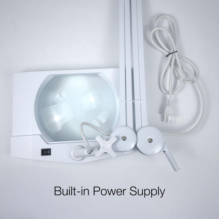 3 Diopter (1.75X) LED Magnifying Lamp with Clamp - Rectangle Head