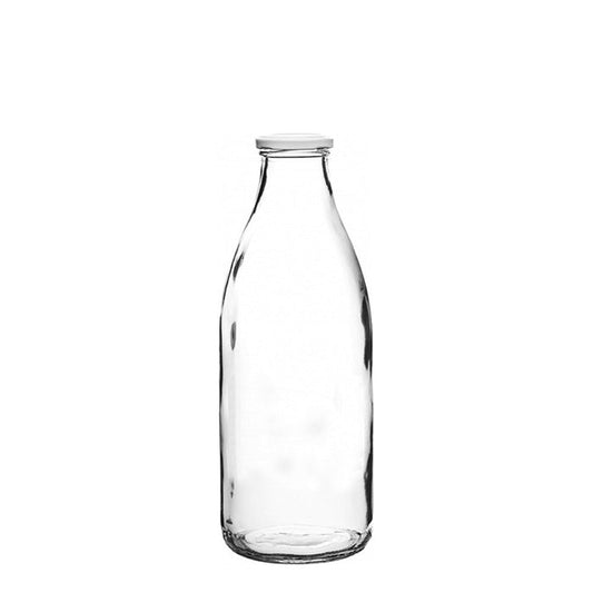 500mL Vintage Milk Glass Bottle With Metal Cap - TEM IMPORTS™