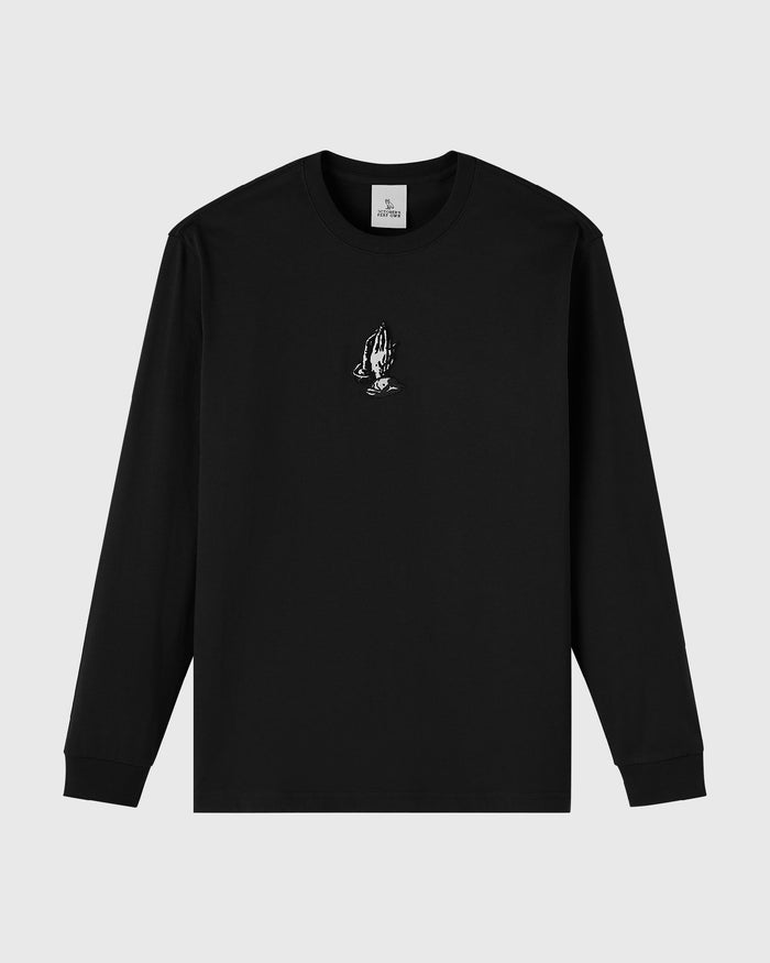 6 Gold Long-Sleeve Tee - Black